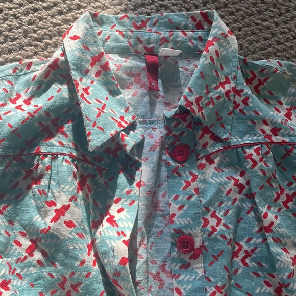 Retro checkered dress, red hats - Picture 2 of 4